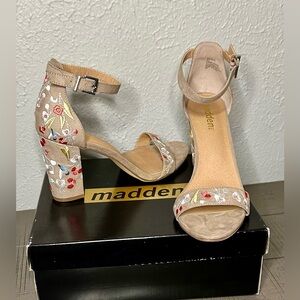Madden Floral Embroidered Heels